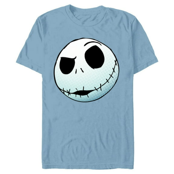 Disney Nightmare Before Christmas Jack Skellington - Short Sleeve Blended T-Shirt for Adults -Customized-Celadon Snow Heather