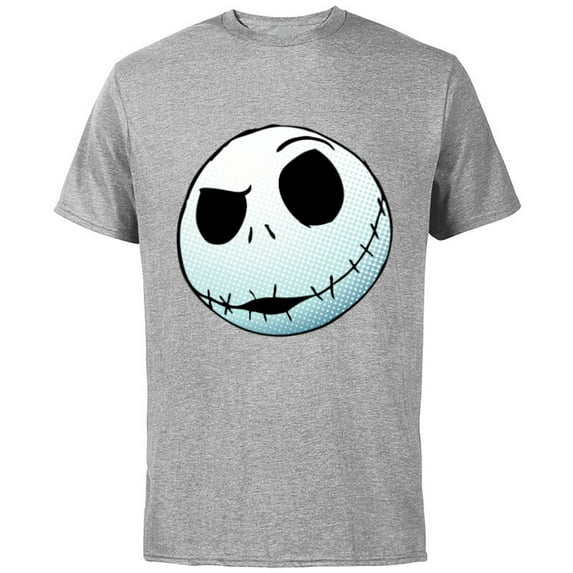 Disney Nightmare Before Christmas Jack Skellington - Short Sleeve Cotton T-Shirt for Adults -Customized-Athletic Heather