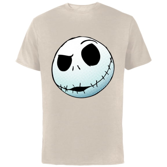 Disney Nightmare Before Christmas Jack Skellington - Short Sleeve Cotton T-Shirt for Adults -Customized-Natural