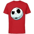 thumbnail image 1 of Disney Nightmare Before Christmas Jack Skellington - Short Sleeve Cotton T-Shirt for Adults -Customized-Red, 1 of 5
