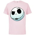 thumbnail image 1 of Disney Nightmare Before Christmas Jack Skellington - Short Sleeve Cotton T-Shirt for Adults -Customized-Soft Pink, 1 of 5