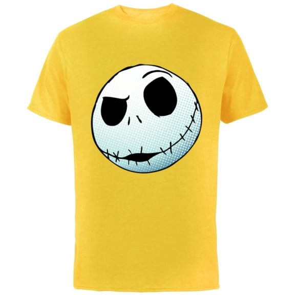 Disney Nightmare Before Christmas Jack Skellington - Short Sleeve Cotton T-Shirt for Adults -Customized-Yellow