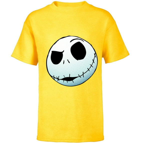 Disney Nightmare Before Christmas Jack Skellington - Short Sleeve T-Shirt for Kids -Customized-Yellow