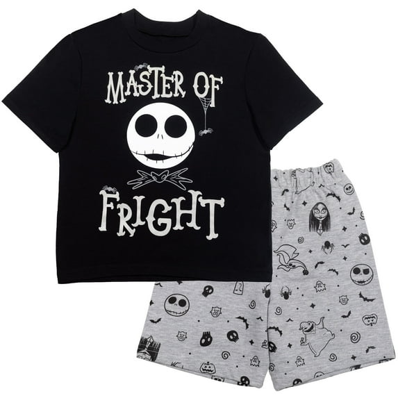 Disney Nightmare Before Christmas Jack Skellington T-Shirt and Shorts Outfit Set Infant to Big Kid