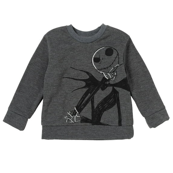 Disney Nightmare Before Christmas Jack Skellington Toddler Boys Fleece Sweatshirt Toddler to Big Kid