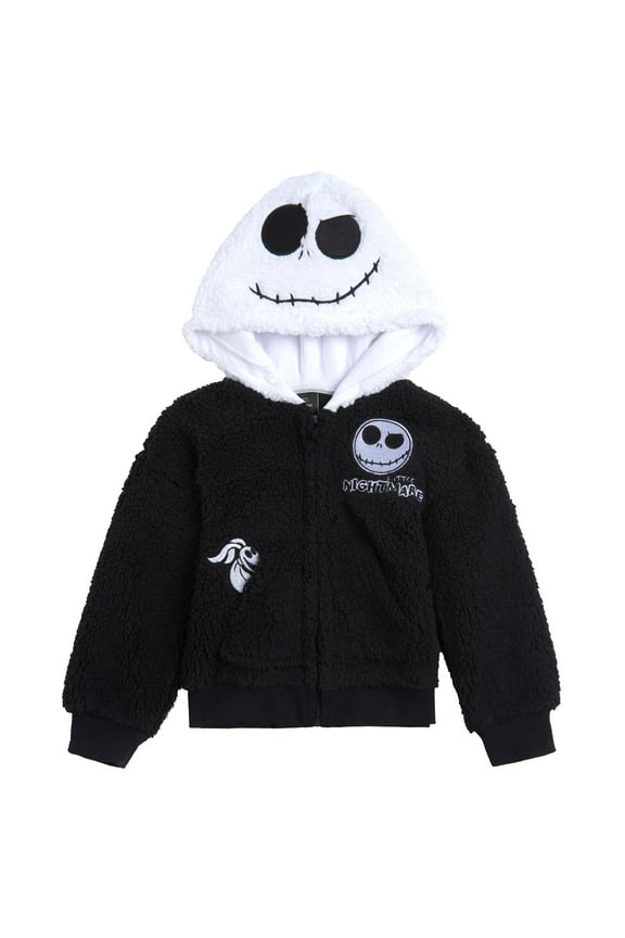 Nightmare Before Christmas Jack Skellington Zero Cozy Sherpa Cosplay Hoodie Newborn to Big Kid