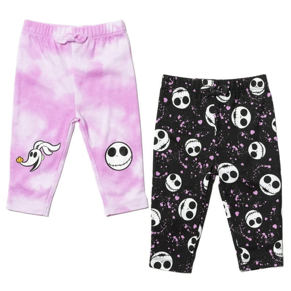 Disney Nightmare Before Christmas Jack Skellington Zero 2 Pack Pants Tie Dye Newborn to Infant