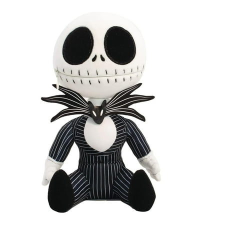 Disney Nightmare Before Christmas Jack Skellington Zippermouth Plush Figure, 9"
