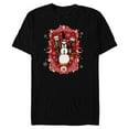 thumbnail image 1 of Disney Nightmare Before Christmas Jack Snowman Nutcracker - Short Sleeve Blended T-Shirt for Adults - Customized-Black, 1 of 5