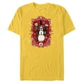 thumbnail image 1 of Disney Nightmare Before Christmas Jack Snowman Nutcracker - Short Sleeve Blended T-Shirt for Adults - Customized-Yellow, 1 of 5