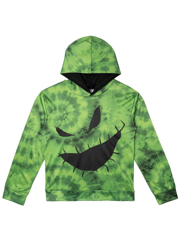 Nightmare Before Christmas Little Kids' Boy or Girl Fleece Hooded Sweatshirt Oogie Boogie Green