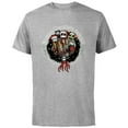 thumbnail image 1 of Disney Nightmare Before Christmas Making Christmas FRIGHT - Short Sleeve Cotton T-Shirt for Adults - Customized-Athletic Heather, 1 of 5