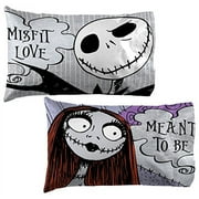 Disney Nightmare Before Christmas Meant To Be 2 Pack Standard Pillowcase, 100% Microfiber