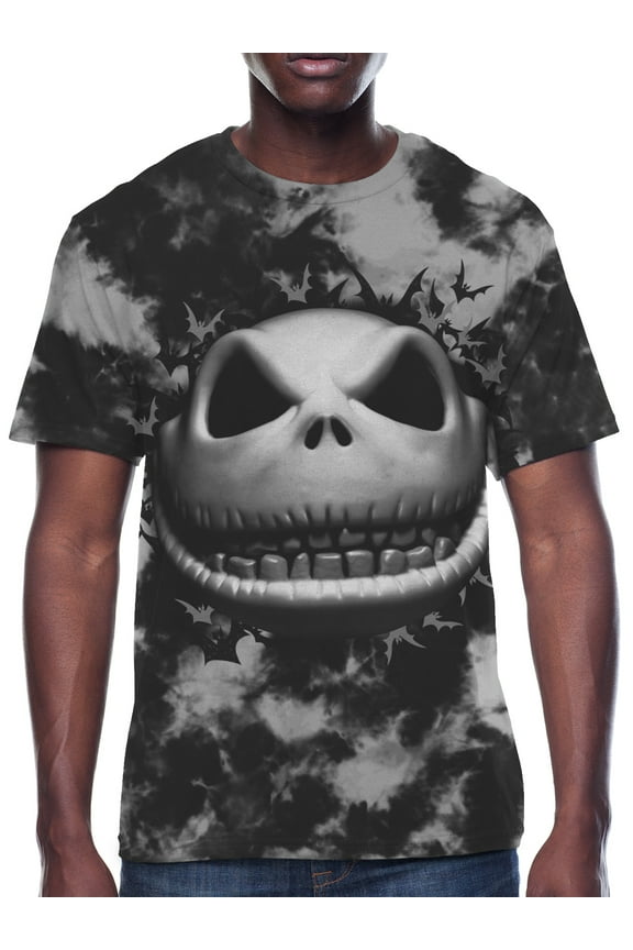 Disney Nightmare Before Christmas, Men's Apparel Graphic T-Shirt, Jack Face, Sizes S-3XL
