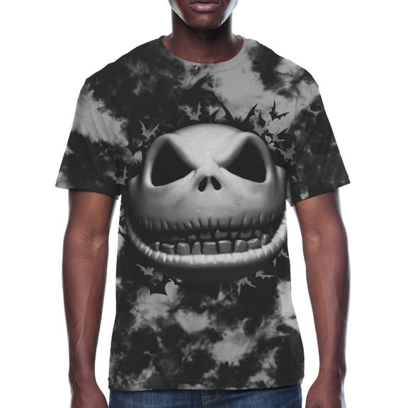 Disney Nightmare Before Christmas, Men's Apparel Graphic T-Shirt, Jack Face, Sizes S-3XL