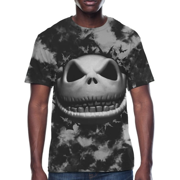 Disney Nightmare Before Christmas, Men's Apparel Graphic T-Shirt, Jack Face, Sizes S-3XL
