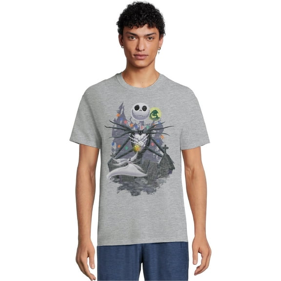 Disney Nightmare Before Christmas Men's & Big Men's Graphic Tee Shirt, Sizes S-3XL