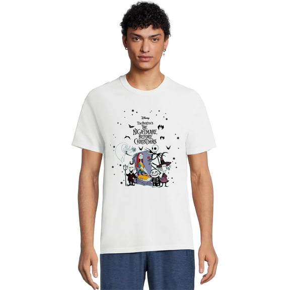 Disney Nightmare Before Christmas Men's & Big Men's Graphic Tee Shirt, Sizes S-3XL