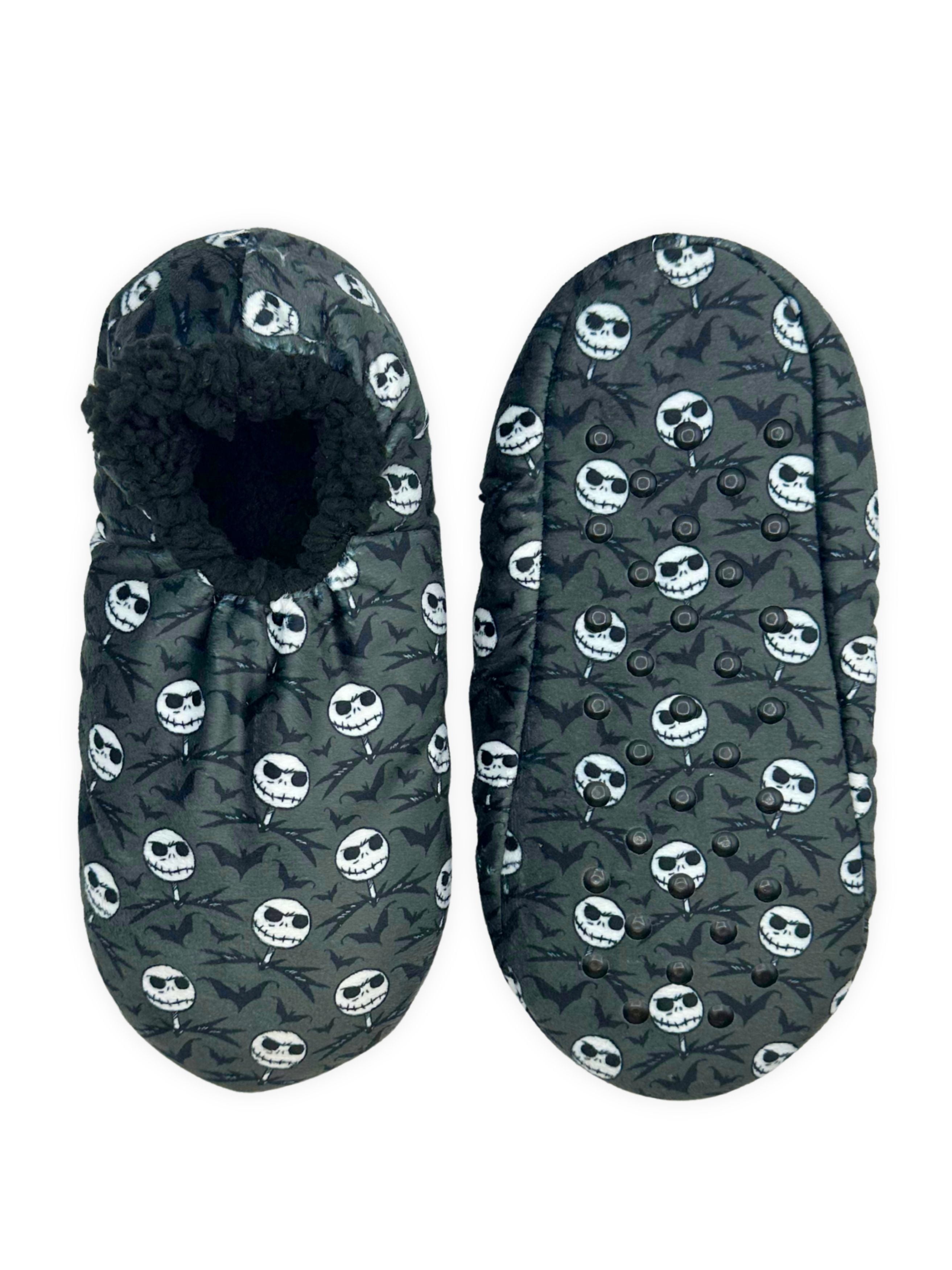 Disney Nightmare Before Christmas Men's Fuzzy Babba Slipper Socks, 1-Pack, Sizes M/L & L/XL