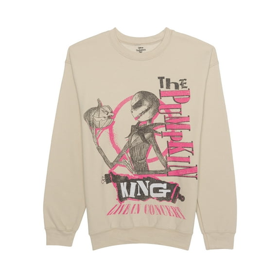 Disney Nightmare Before Christmas Mens & Big Mens Graphic Fleece Sweatshirt, Sizes S-3XL