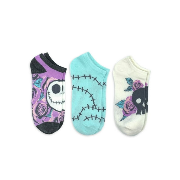 Disney Nightmare Before Christmas, Mother's Day Women's No-Show Socks, 3-Pack, Size 4-10
