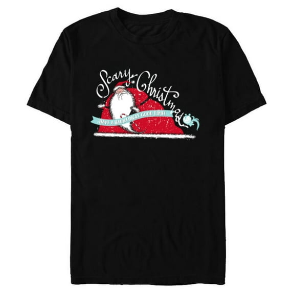 Disney Nightmare Before Christmas Sandy Claws - Short Sleeve Blended T-Shirt for Adults - Customized-Black