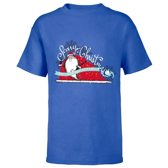 Disney Nightmare Before Christmas Sandy Claws - Short Sleeve T-Shirt for Kids - Customized-Royal