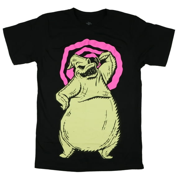 Disney Nightmare Before Christmas Shirt T Shirt Oogie Boogie Swirl Womens Boyfriend Fit Adult Short Sleeve Tee