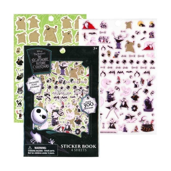 Disney Nightmare Before Christmas 4-Page Puffy Sticker Pad