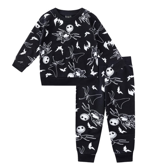 Disney Nightmare Before Christmas Sweatshirt and Pants Set (Boys), 2 Piece Set, Sizes 2T-10