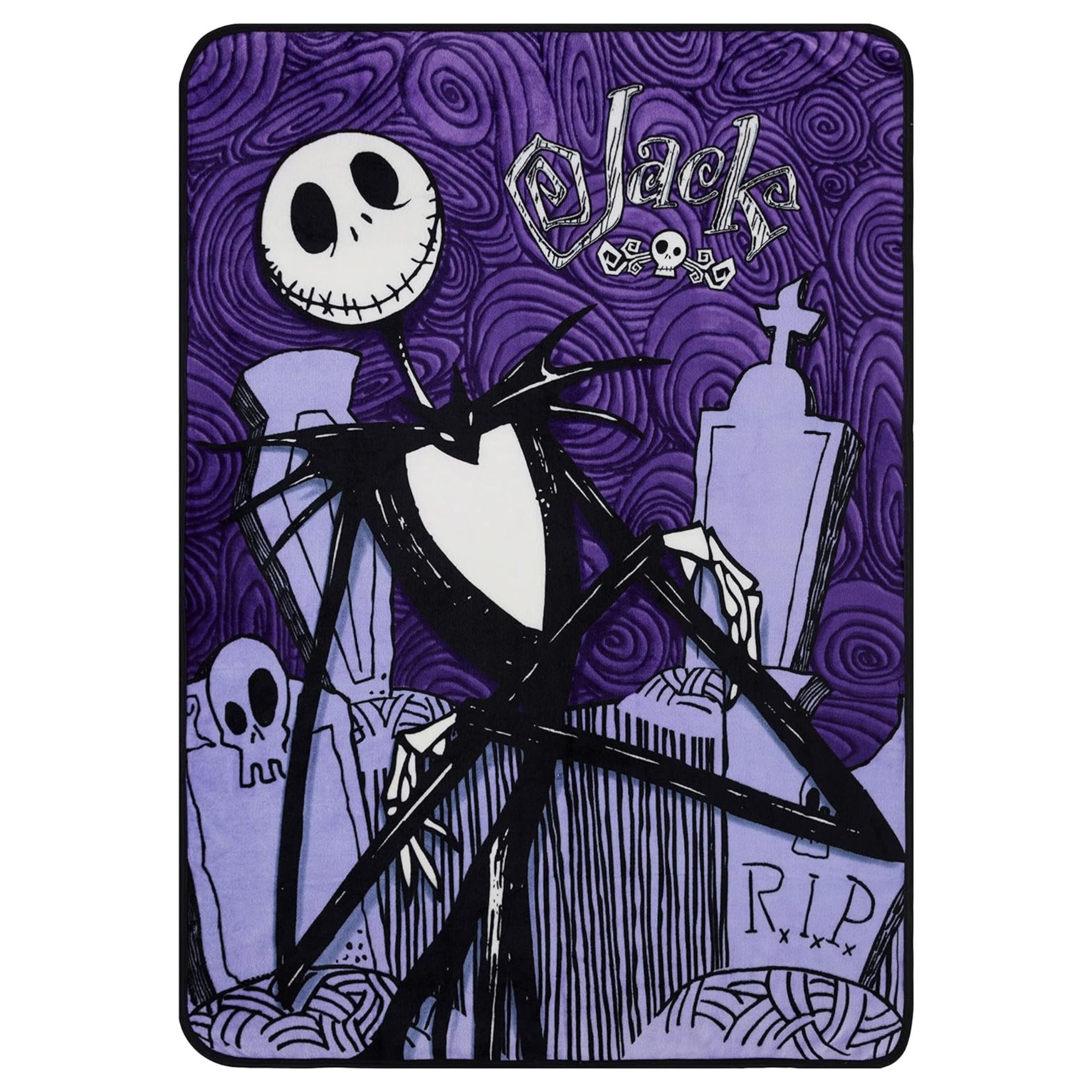 Disney Nightmare Before Christmas Throw Blanket, Jack Skellington Plush