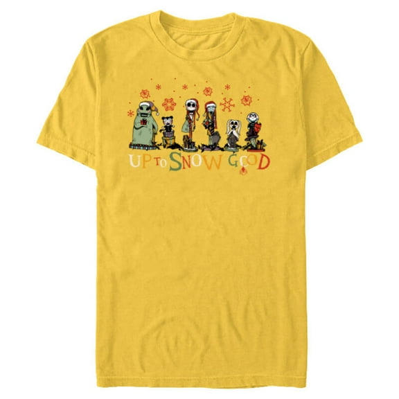 Disney Nightmare Before Christmas Up to SNOW Good Nutcracker - Short Sleeve Blended T-Shirt for Adults - Customized-Yellow