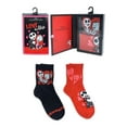 thumbnail image 1 of Disney Nightmare Before Christmas, Valentine's Day Women's Mid-Crew Socks Box Set, 2-Pack, Size 4-10, 1 of 7