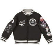 Disney Nightmare Before Christmas Varsity Bomber Jackets for Boys Jack Skellington Coats (Size 4-12)