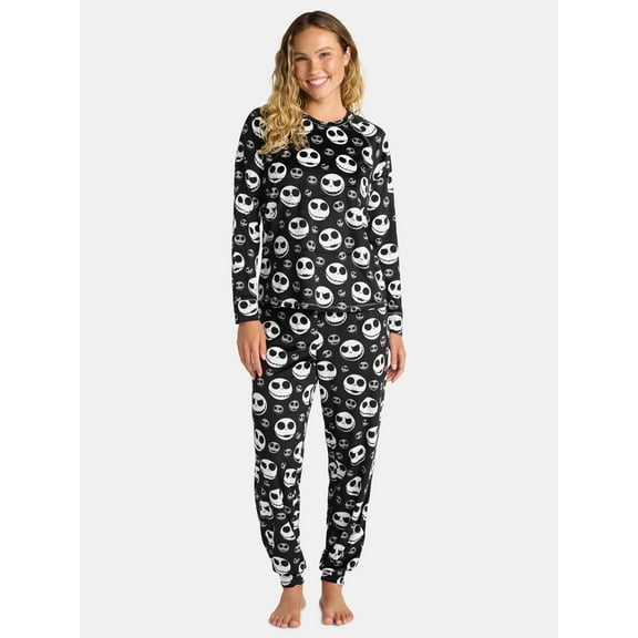 Disney Nightmare Before Christmas Women's Pajama Set, 2-Piece, Sizes S to 3X