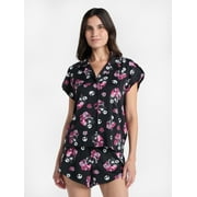 DISNEY Nightmare Before Christmas Women's Valentine's Day Shorty Pajama Set, 2-Piece, Sizes XS-3X