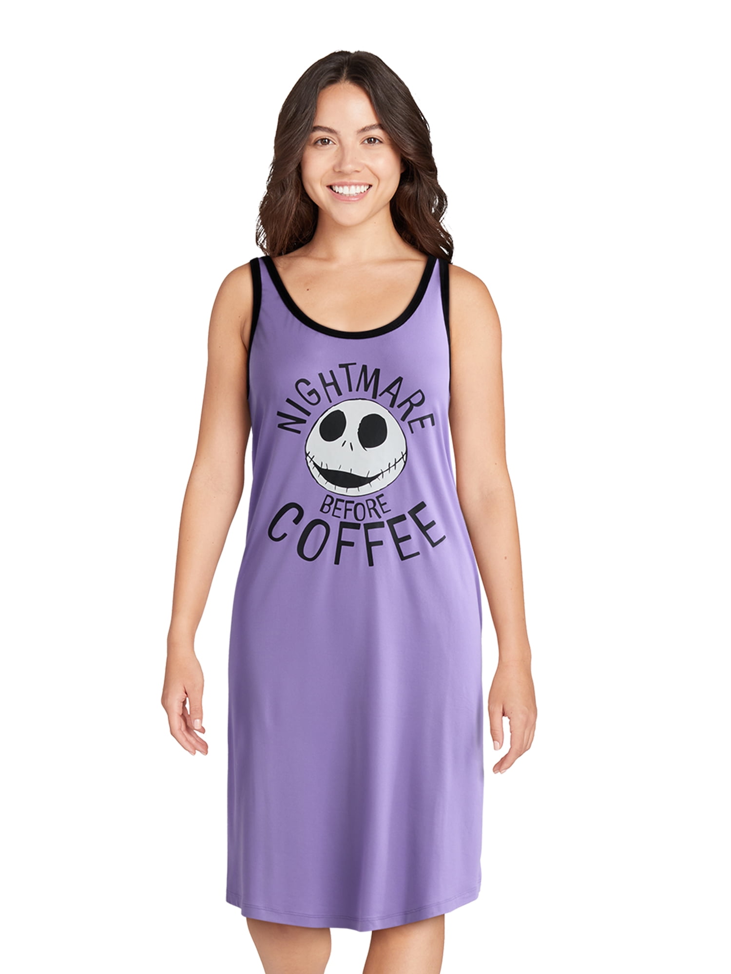 Disney Nightmare Before Christmas Women's and Women's Plus Sleep Tank Dress, Sizes XS-3X - Walmart.com Disney Nightmare Before Christmas Women's and Women's Plus Sleep Tank Dress, Sizes XS-3X - Walmart.com