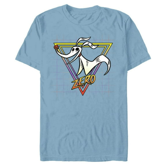 Disney Nightmare Before Christmas Zero Retro 90s - Short Sleeve Blended T-Shirt for Adults - Customized-Ocean Blue