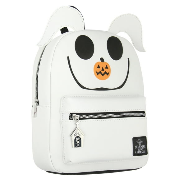 Disney Nightmare Before Christmas Zero The Dog PU Leather Cute Mini Backpack Purse Tote Bag Small Mini Travel Backpack 12"