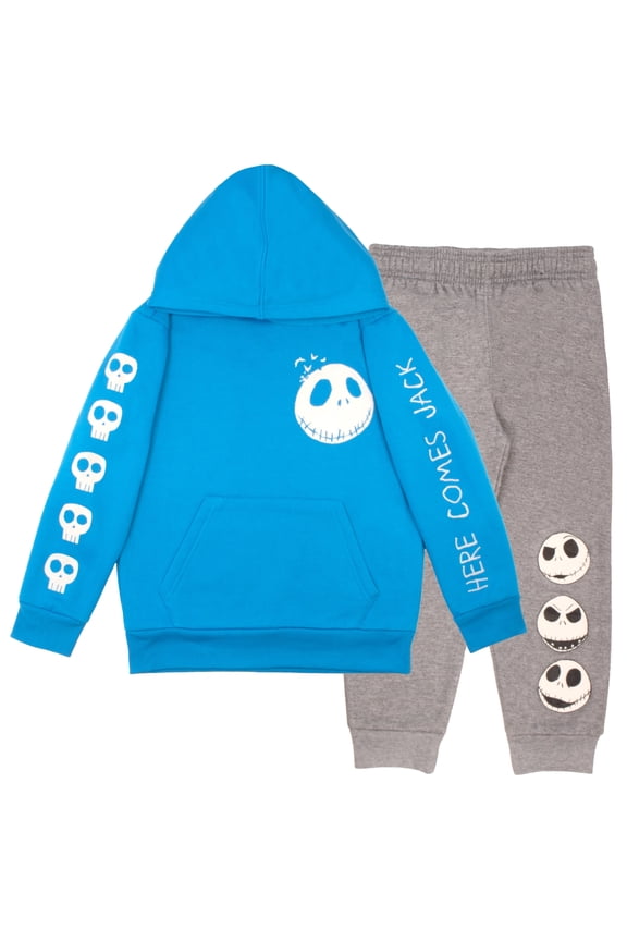 Boys Nightmare Before Christmas Hoodie & Jogger Fleece Set, 2-Piece (Little & Big Boys), Sizes 4–12
