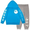 thumbnail image 1 of Disney Nightmare Before Christmas Boys Matching Sets Pullover Hoodie and Jogger Fleece Set 2 Piece Bundle with Jack Skellington Graphic Logo Print Sweatpants Set for Kids (Size 4-12), 1 of 8