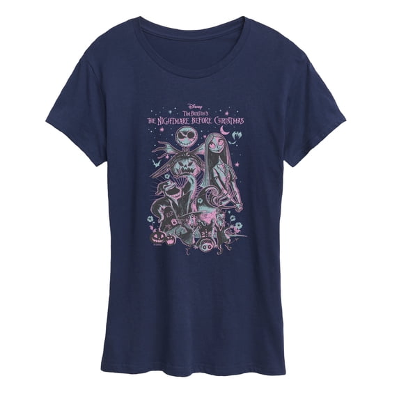 Disney - Nightmare Flowers - Women's Short Sleeve Graphic T-Shirt