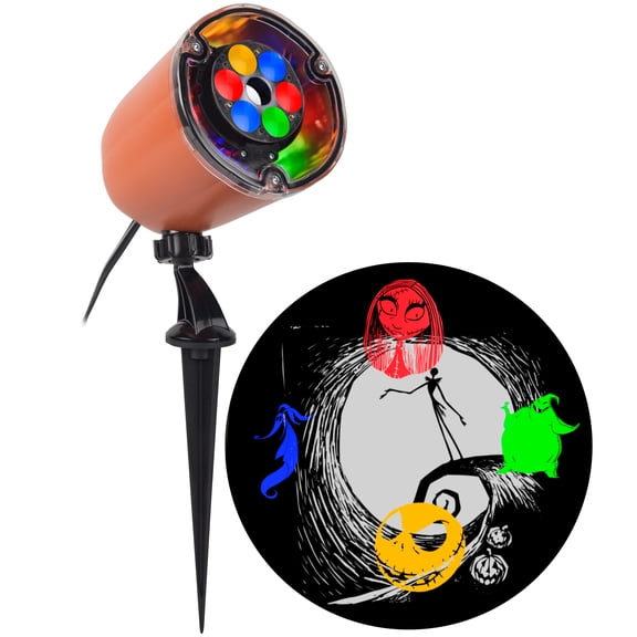 Disney Nightmare before Christmas Lightshow Projection Plus Whirl a Motion Static Holiday Projector Light