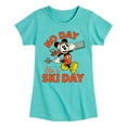 thumbnail image 1 of Disney - No Day Like A Ski Day - Toddler & Youth Girls Short Sleeve Graphic T-Shirt, 1 of 5