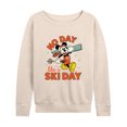 thumbnail image 1 of Disney - No Day Like A Ski Day - Women's Lightweight French Terry Long Sleeve Shirt, 1 of 5