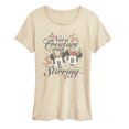 thumbnail image 1 of Disney - Not a Creature Was Stirring Mickey Minnie - Women's Short Sleeve Graphic T-Shirt, 1 of 5