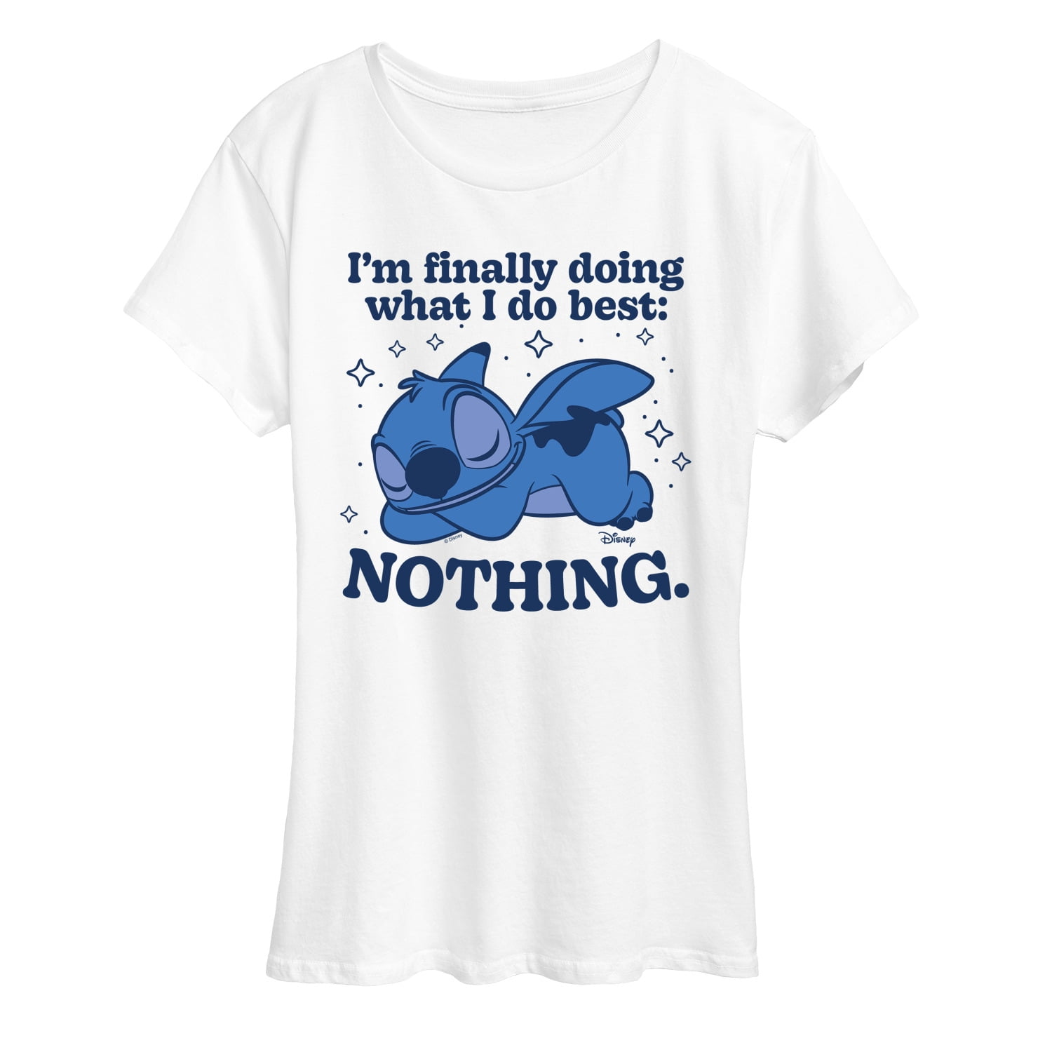 Disney - Nothing - Women's Short Sleeve Graphic T-Shirt - Walmart ...