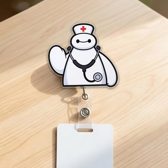 Disney Nurse Big Hero 6 Badge Reel, Nurse Life, Nurse Badge Clip, Retractable ID Holder, Gift For Nurse, Disneyland Trip B1BX6