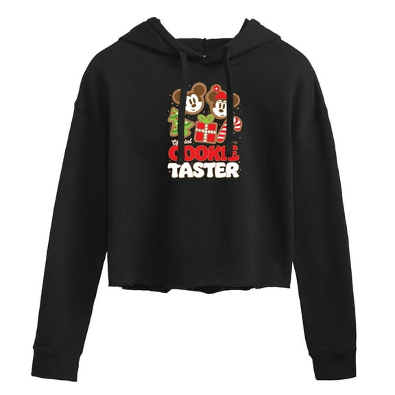 Disney - Official Cookie Taster - Juniors Cropped Pullover Hoodie