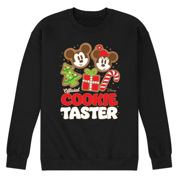 Disney - Official Cookie Taster Mickey And Minnie - Men's Crew Fleece Sweatshirt Sweatshirt